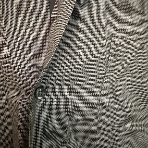 Rodin Collection Microplaid Long Sleeve Shirt 15.5" neck Regular Made in Italy - Picture 2 of 4